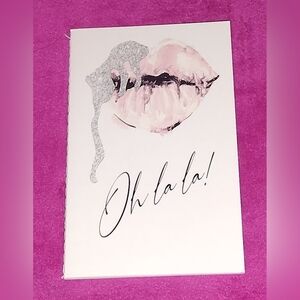 Handmade Lips Mouth Designer Travel Pocket Size 16 Page Notebook Journal